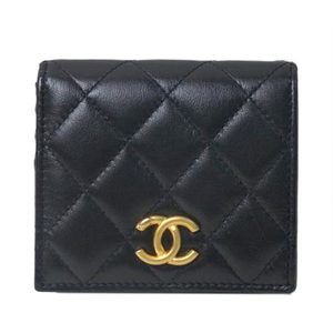 Chanel Small Flap Wallet Bag Black